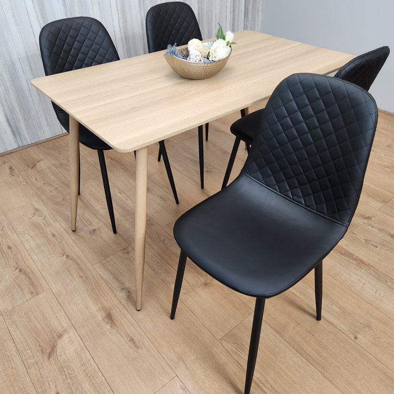 Ankenbaer 4 - Person Dining Set, Black
