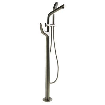 Robinet de baignoire et mélangeur à fixation au sol avec pomme de douche à main