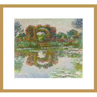 «Flowering Arches Giverny» par Claude Monet, impression giclée encadrée