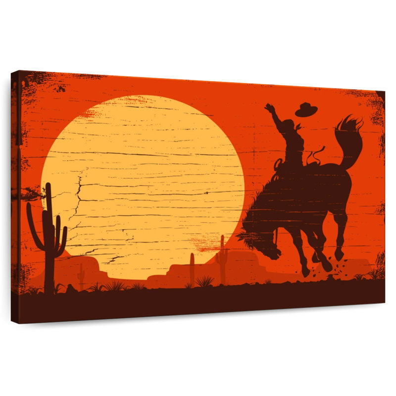 Lelar American Cowboy, 8" H x 12" W