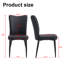 Lot de 2 chaises modernes en PU
