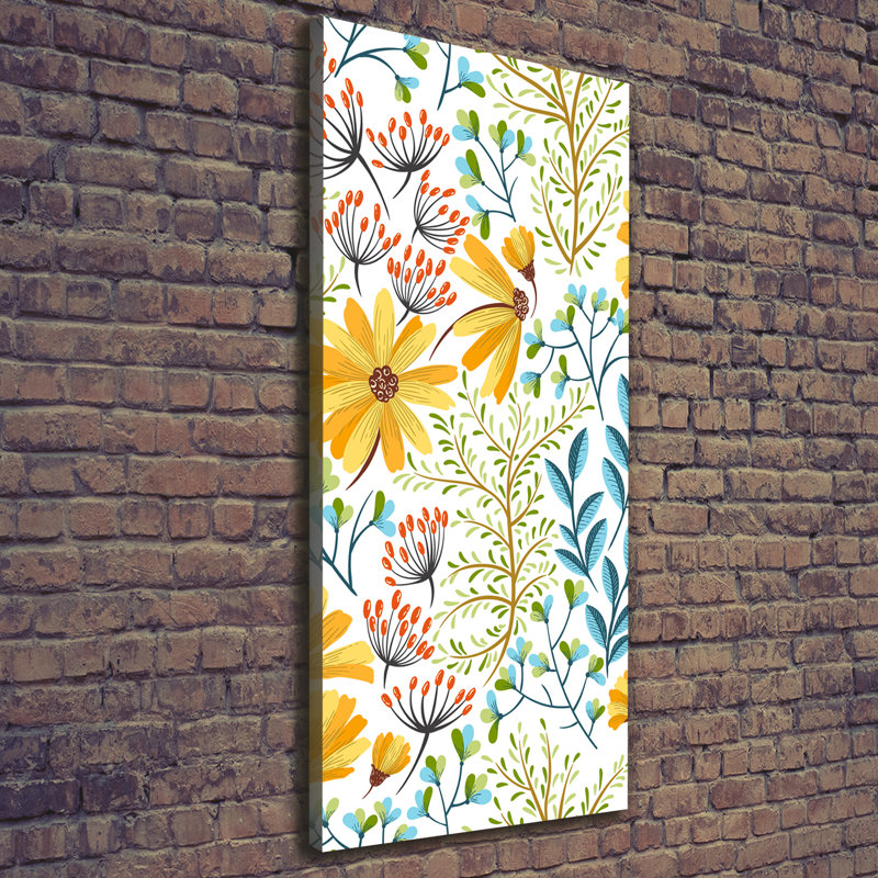 Field Flowers - Wrapped Canvas Print
