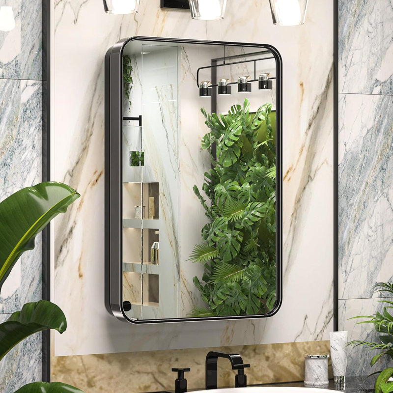 Armoire Ã  pharmacie de salle de bain avec miroir, 16 x 24 pouces