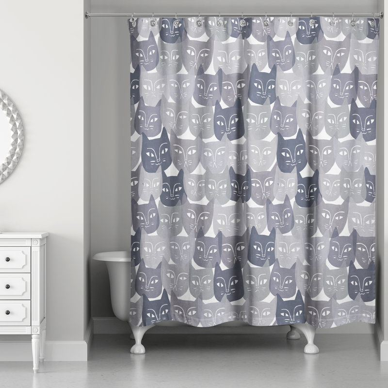 Animal Print Shower Curtain with Hooks Included