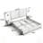 Chenille Upholstered Bed Frame With Pleated Design, Grounded Platform, Headboard, Solid Frame, And Bedside Table, No Box Spring Needed-1670791345-1670791347