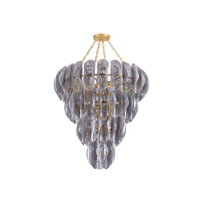 Lustre Anatase en feuille d'or rétro