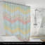 Rideau de douche Annik Boston Linen Co. 100% polycoton chevron 72 po x 72 po