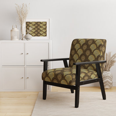 Hatsu - Upholstered Mid-Century Accent Arm Chair