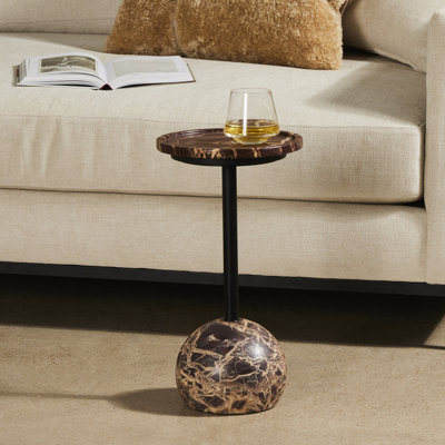 Marble Tray Top End Table