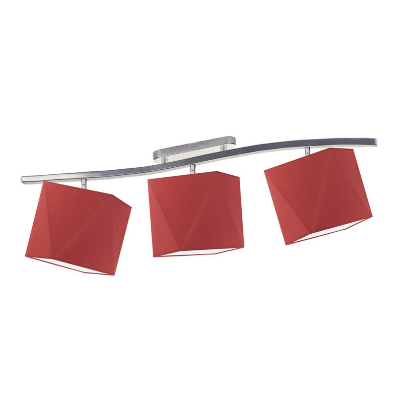 Dencil 97cm 3 -Light Track Kit, Red, Chrome
