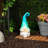 17"H Speak No Evil Gnome with Turquoise Hat Statue