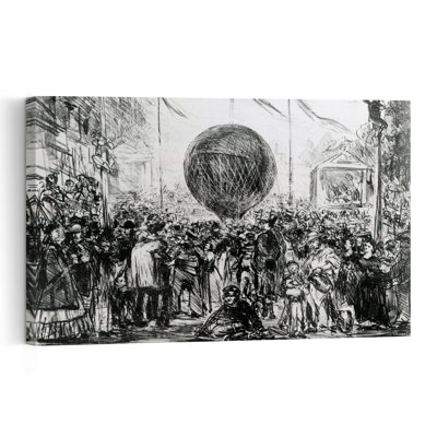 The Balloon, 1862 Contemporary Architecture City Wall Art Print