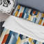 Ensemble de housse de couette à rayures multicolores-1144742511