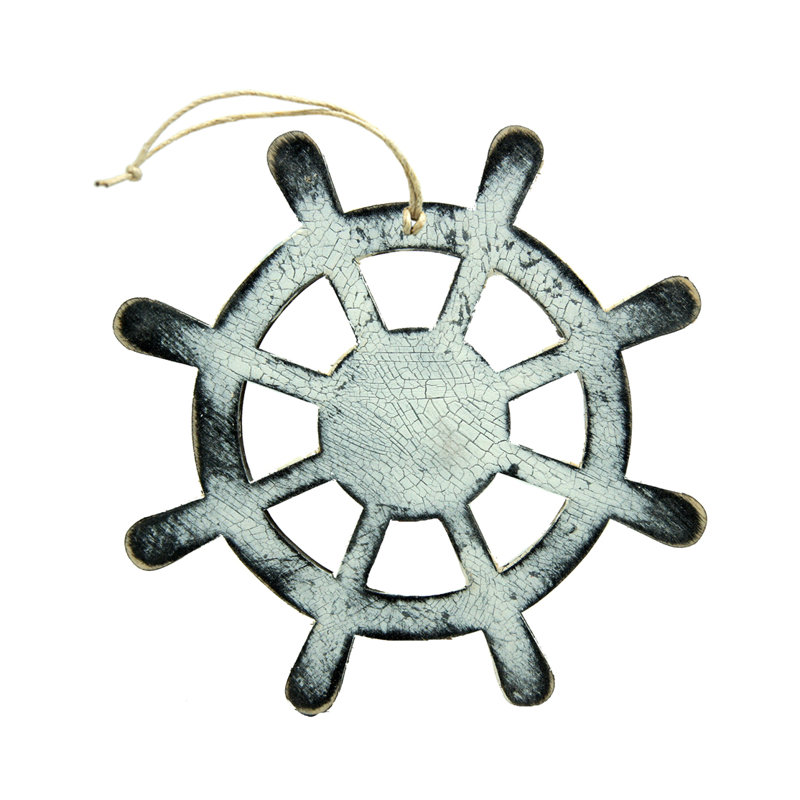 Ensemble d’ornement en bois rustique wheels wheel of 3
