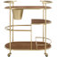 Elderine 2 TIER BAR CART WITH BUCKET