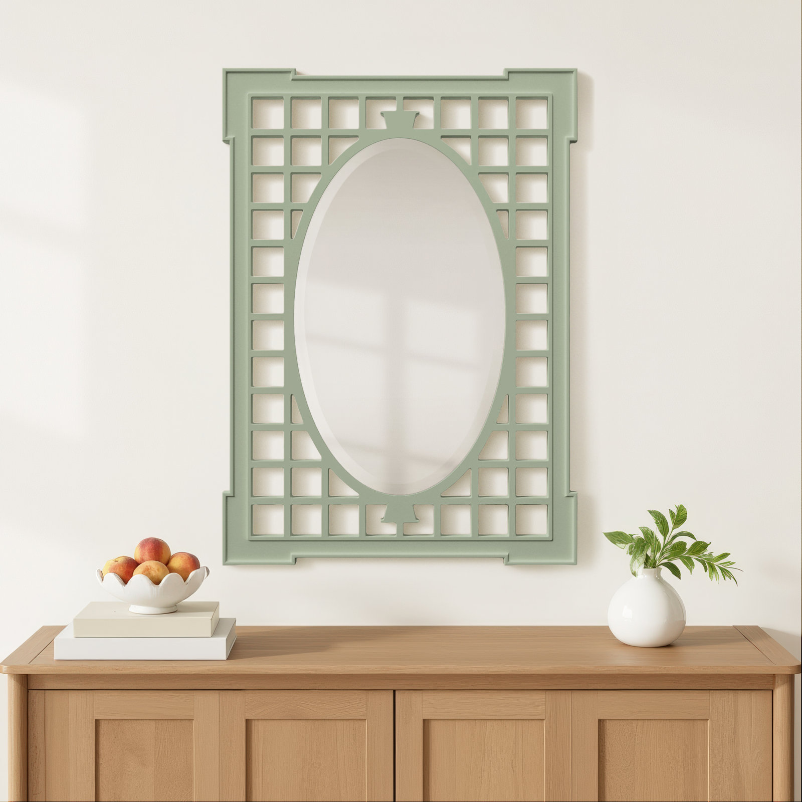 Emele 28" Accent Mirror, Green