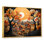 Cozy village in Autumn Moonlit V - Art mural Art déco de la ville