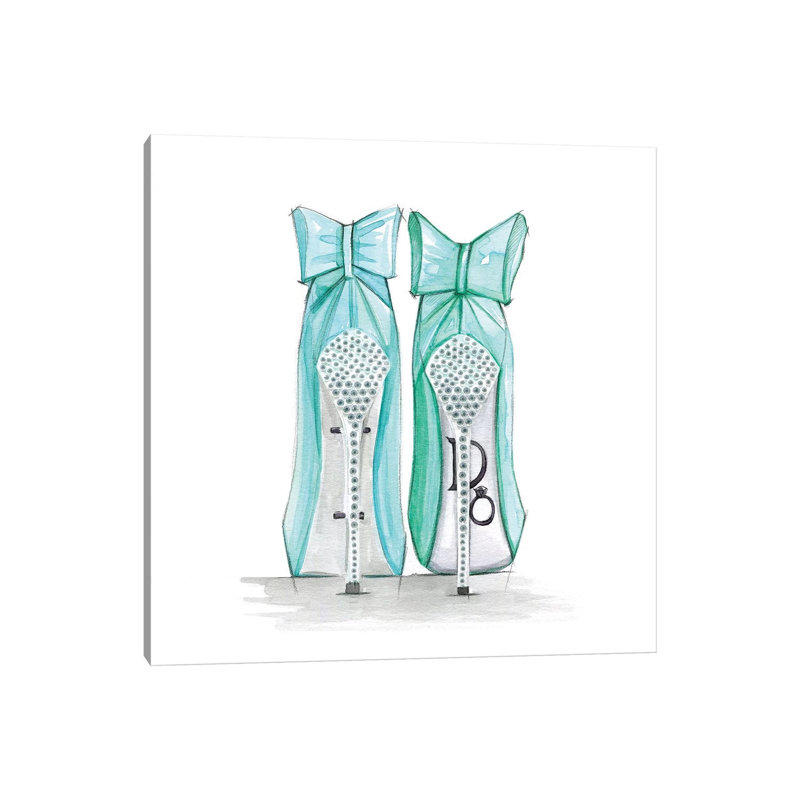 Tiffany Shoes by Rongrong DeVoe - Wrapped Canvas Print, 93.98 cm H x 93.98 cm W x 3.175 cm D