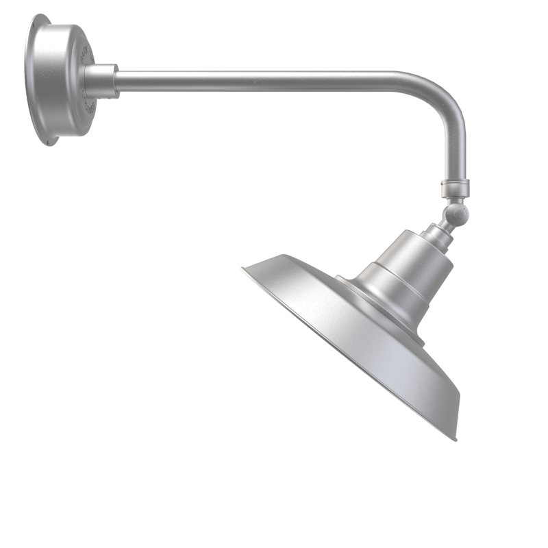 Luminaire de grange d’extérieur à del oldage, Argent galvanisé