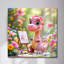 Art mural en verre trempé bébé dinosaure-622464310