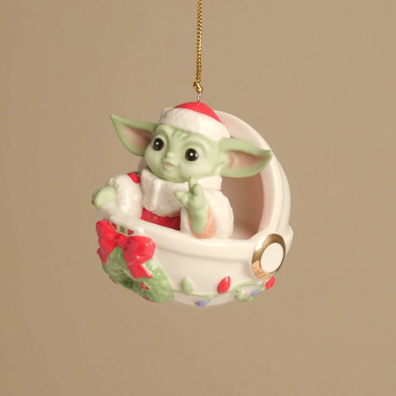 Grogu's Holiday Hover Pram Ornament