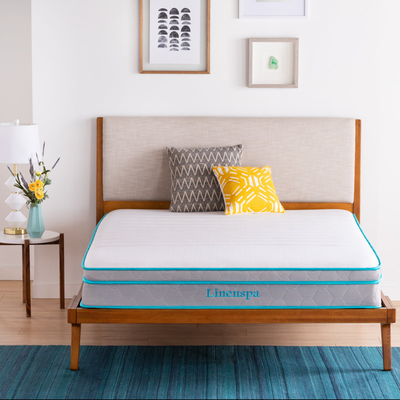 Linenspa Essentials 10 In. Medium Gel Memory Foam Hybrid Mattress, King