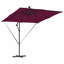 Umbrella with LED Strip Lights Polyester and Aluminium Outdoor Parasol-1633500816-1633500825