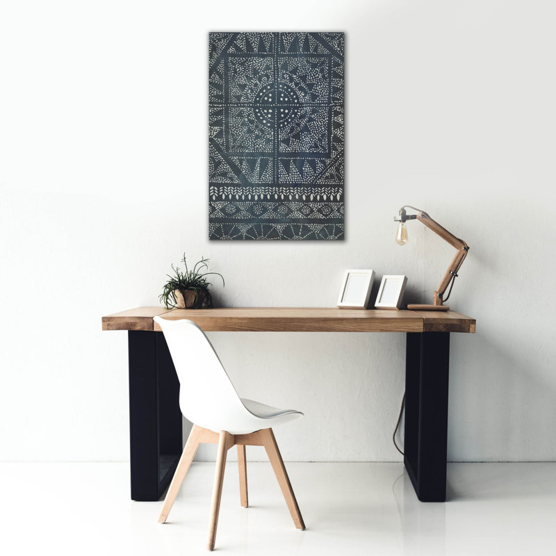  «Indigo Journey 2» par Chariklia Zarris, art mural sur toile, 26 po x 40 po, H 40 po x l 26 po