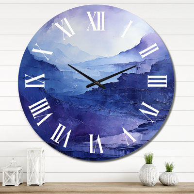 Coehn - Horloge murale paysage abstrait