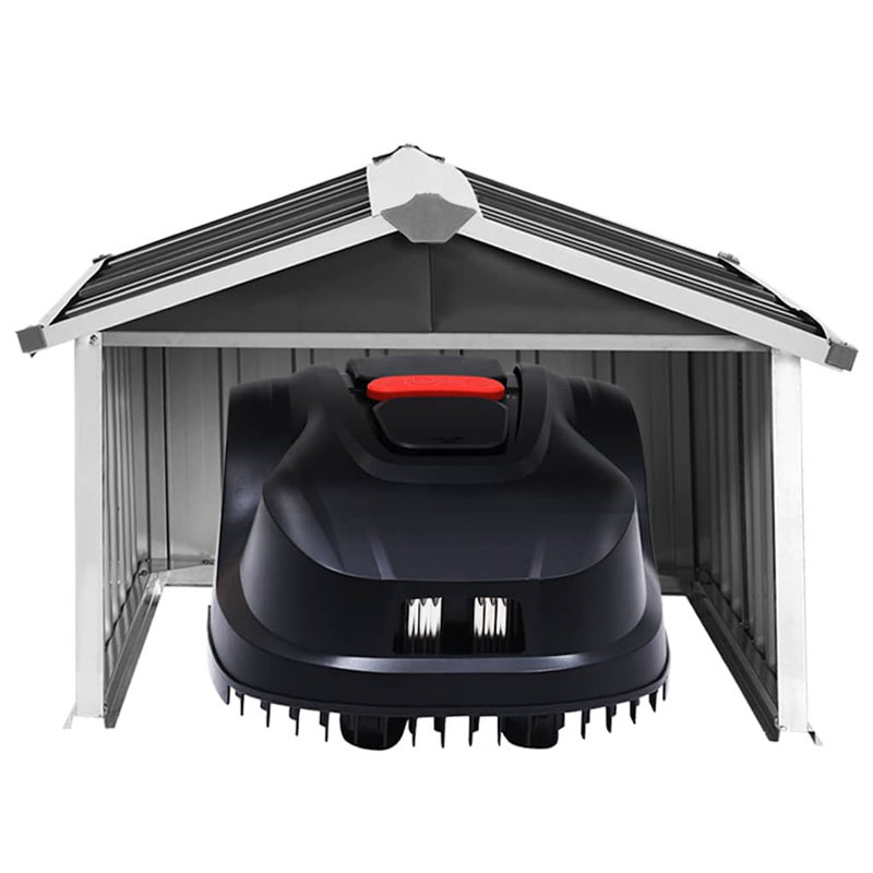 Abri de jardin en acier galvanisé anthracite Vidaxl, Anthracite, 36.2" H x 36.2" W x 24.8" W