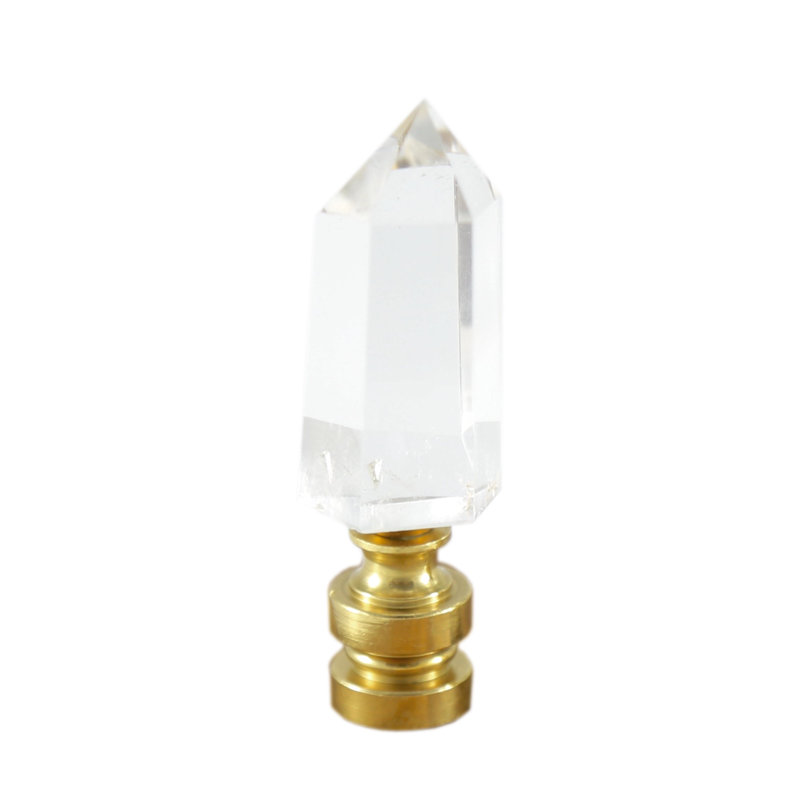 Faîteau de lampe à points en cristal quartz décoratif