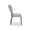 Chaise d'appoint rembourrée en mastic gris Daughtery