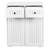 Laundry Cabinet With 2 Removable And Pull - Out Drawers, Ideal For Keeping In , White Color, 15.76 Inches Wide