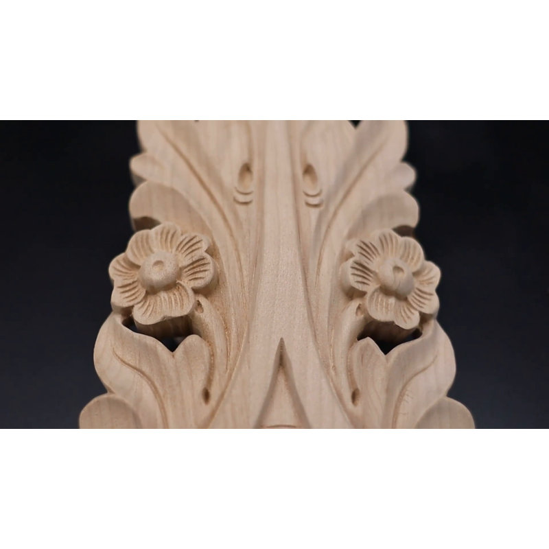 Maple Small Farmingdale Center with Scrolls 12.25" x 3.25"