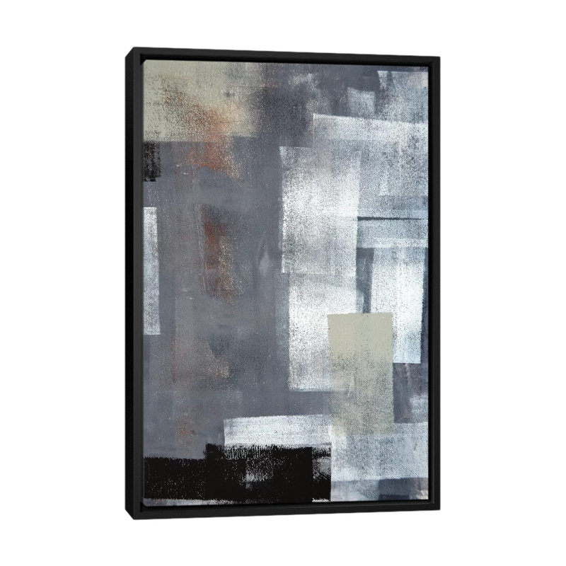 « stack it up », impression sur toile, H 26 po x l 18 po x P 1,5 po, Toile avec cadre noir, Pas de tapis