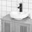 23.5'' W x 23.5'' H x 11.75'' D Free-Standing Bathroom Cabinet,Pedestal Under Sink Bathroom Cupboard with  Adjustable Shelves-370337682