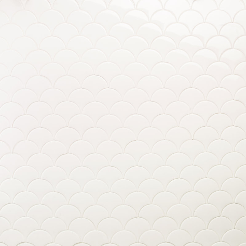 Riptide 2" x 5" Ceramic Patterned Wall Tile (4.06 Sq. Ft. / Case), Pure White