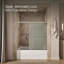 Porte de baignoire coulissante double 59,63 po x 55,5 po Revel avec technologie CleanCoat-69281839-14673786