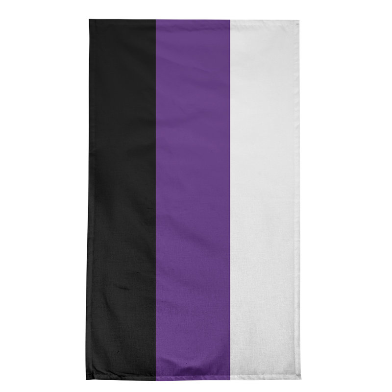 Tea Towel Kitchen Towel, Cotton, Black/Purple/White