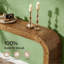 Canapé et console en bois naturel, design courbé rustique pour la maison