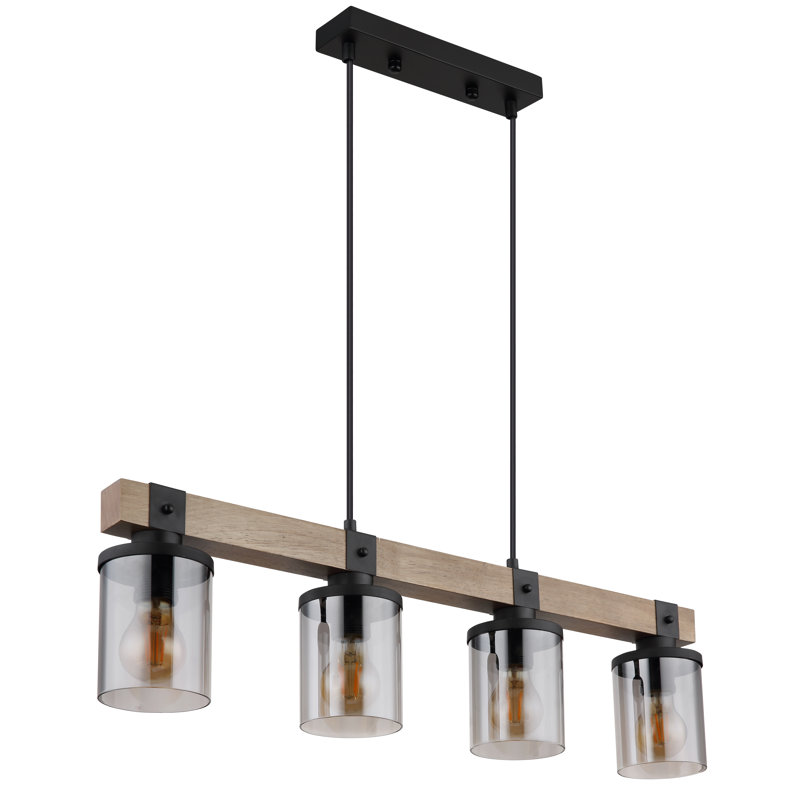 Aneth 4 - Light Black Linear Pendant