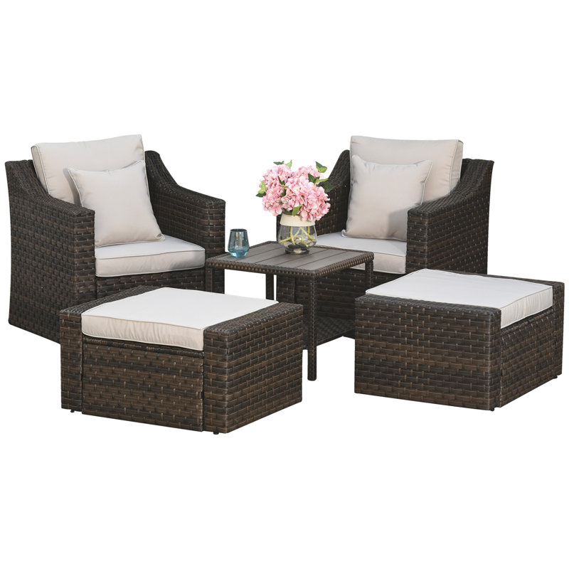 4 - Person Patio Conversation Set with Cushions