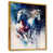 Toile avec cadre flottant or