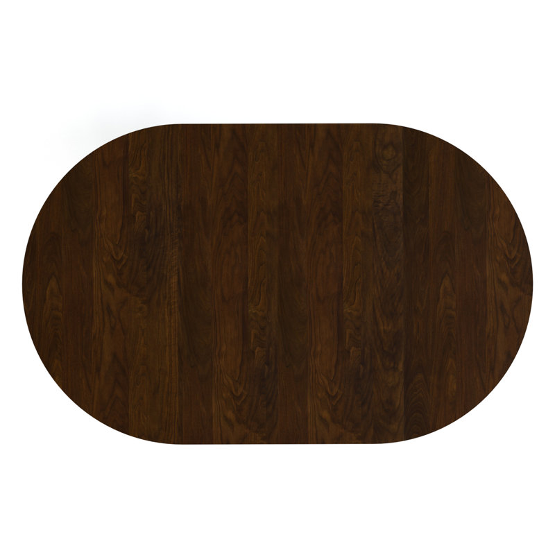 Hudson Valley Round Walnut Wood Dining Table