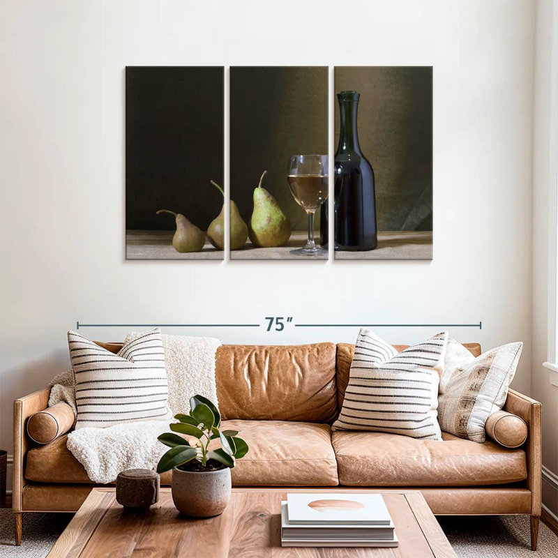 Yarlin Wine and Pears, 36" H x 57" W