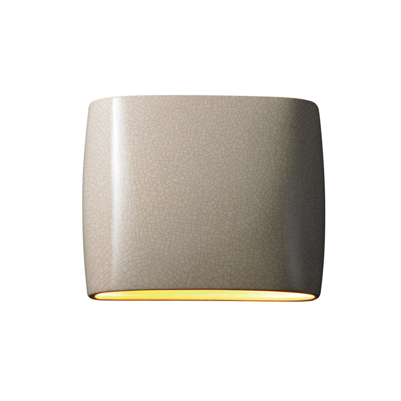 Ambiance Collection™ LED Outdoor Flush Mount, White Crackle