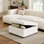 Table basse avec repose-pieds carré de 34 po