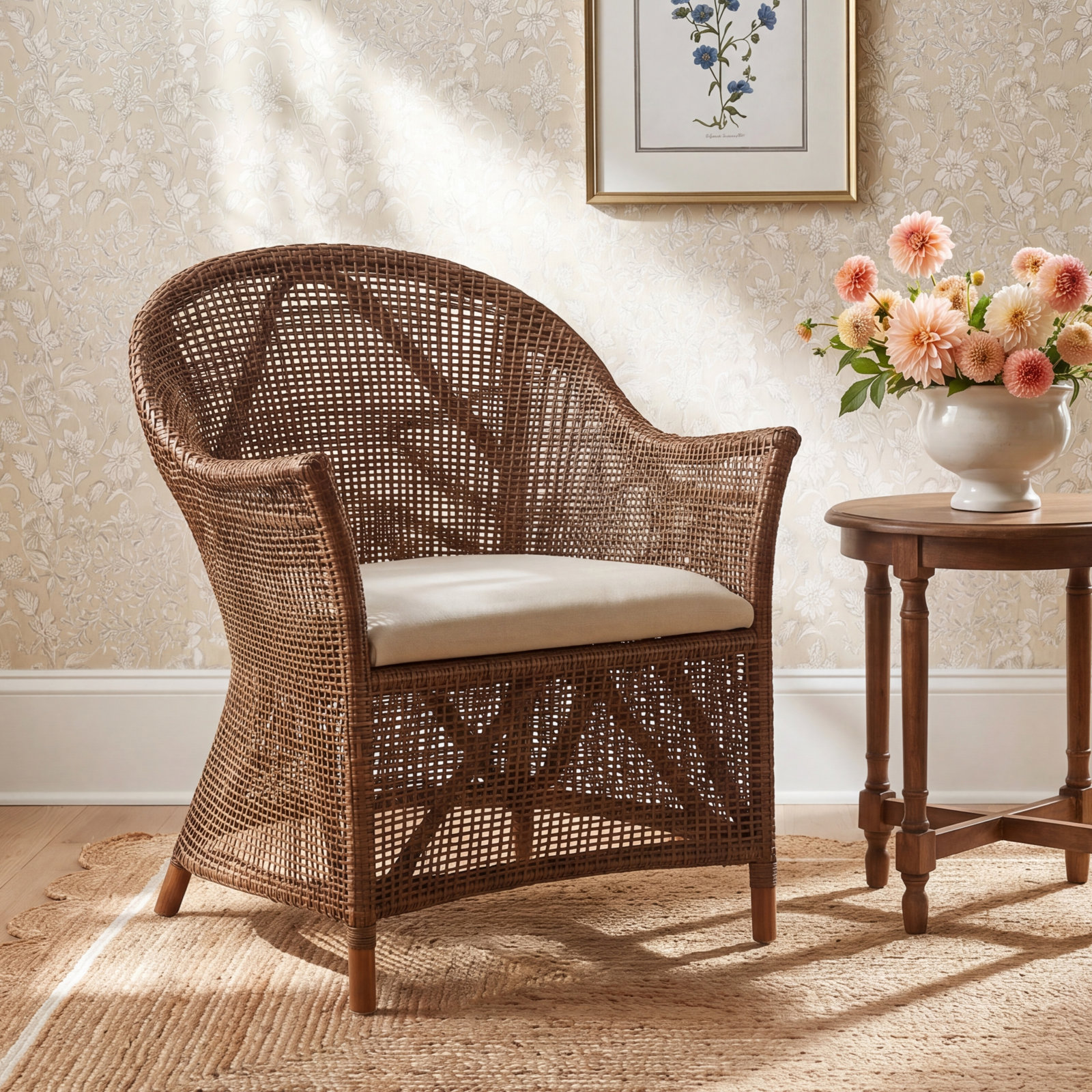 Upholstered Barrel Chair