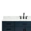 Meuble-lavabo simple en bois massif 60 po avec lavabo en marbre de Carrare 0,75 po Jameal-501950053-535069193