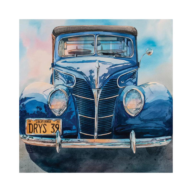 Surfin Woodie by Bill Drysdale - Wrapped Canvas Painting, 93.98cm H x 93.98cm W x 1.91cm D